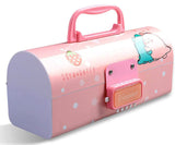 Ziloty 3d pink and dino suitcase pencil box