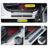 Self-Adhesive Nano Anti-Collision Strip 5D Carbon Fibre Pattern Anti-Scratch Tape Ideal for Car Protection and Decoration Interior & Exterior (Black)