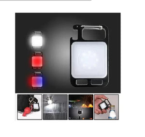 Ziloty Mini COB LED Flashlight | COB 4 Modes Flashlight Keychain | Keychain Torch USB Rechargeable | Flashlight with Bottle Opener(multi use)
