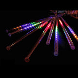 Ziloty Multicolor : 30cm AC110V 220V EU Romantic Meteor Shower Rain Tubes 8 Pieces Tubes LED Wedding Decoration String Light White Xmas Tree Lights diwali christmas