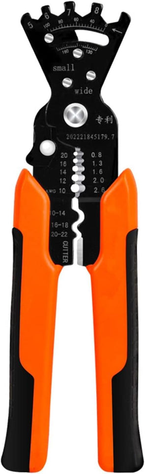 Ziloty Wire Stripper Multifunctional Cable Stripper Wire Cutter Wire Crimper Professional Automatic Wire Stripping Pliers Tool for Wire Stripping Cutting Crimping Winding Wrench Tool (5 IN 1 Pliers)