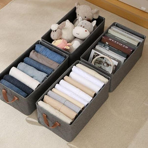 Kyoffiie Foldable Portable Storage Box Jeans Compartment Storage