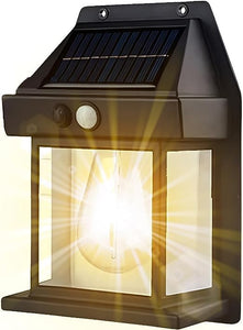 Tungsten Bulb led Solar Outdoor Garden Wall Light with Sensor Wireless ip65 Solar Wall lamp-1 PIC