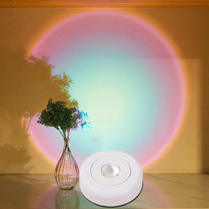 Sunset Projection Lamp, 360 Degrees Rotating White Light Smart Sensor Light
