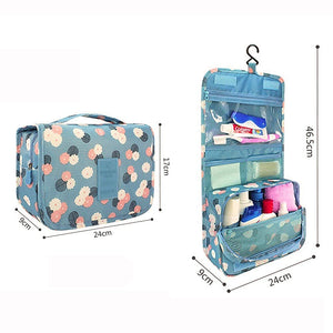 Ziloty Hanging Travel Toiletry Bag Cosmetic Make up Organizer Multifunction Portable Makeup Pouch for Women and Girls Waterproof Ladies Case Travelling Storage Inner Ware (Multicolor)