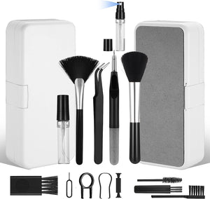 Ziloty 18 in 1 Electronic Cleaner Kit with 3 in 1 Cleaning Pen,Laptop Screen Keyboard Cleaning Kit,Computer Cleaning Kit, 18-in-1 Cleaning Kit for Gadgets, Airpods, Mobile, Tablet, Laptop, Computer