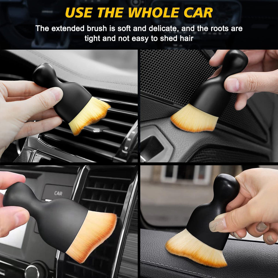 Car Interior Cleaning Tool Air Conditioner Air Outlet Cleaning Brush Car  Soft Brush Car Crevice Dust Removal Brushes