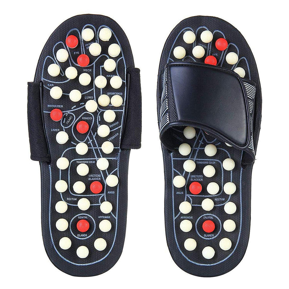Magnetic Therapy Spring Acupressure Paduka Accu Slippers for Full Body Blood Circulation Natural Paduka Slippers For Men and Women (Unisex) Multisize