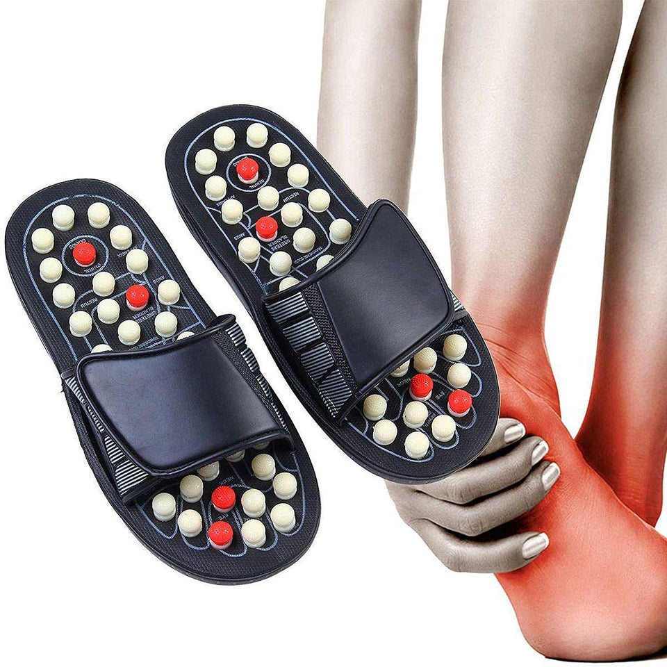 Magnetic Therapy Spring Acupressure Paduka Accu Slippers for Full Body Blood Circulation Natural Paduka Slippers For Men and Women (Unisex) Multisize