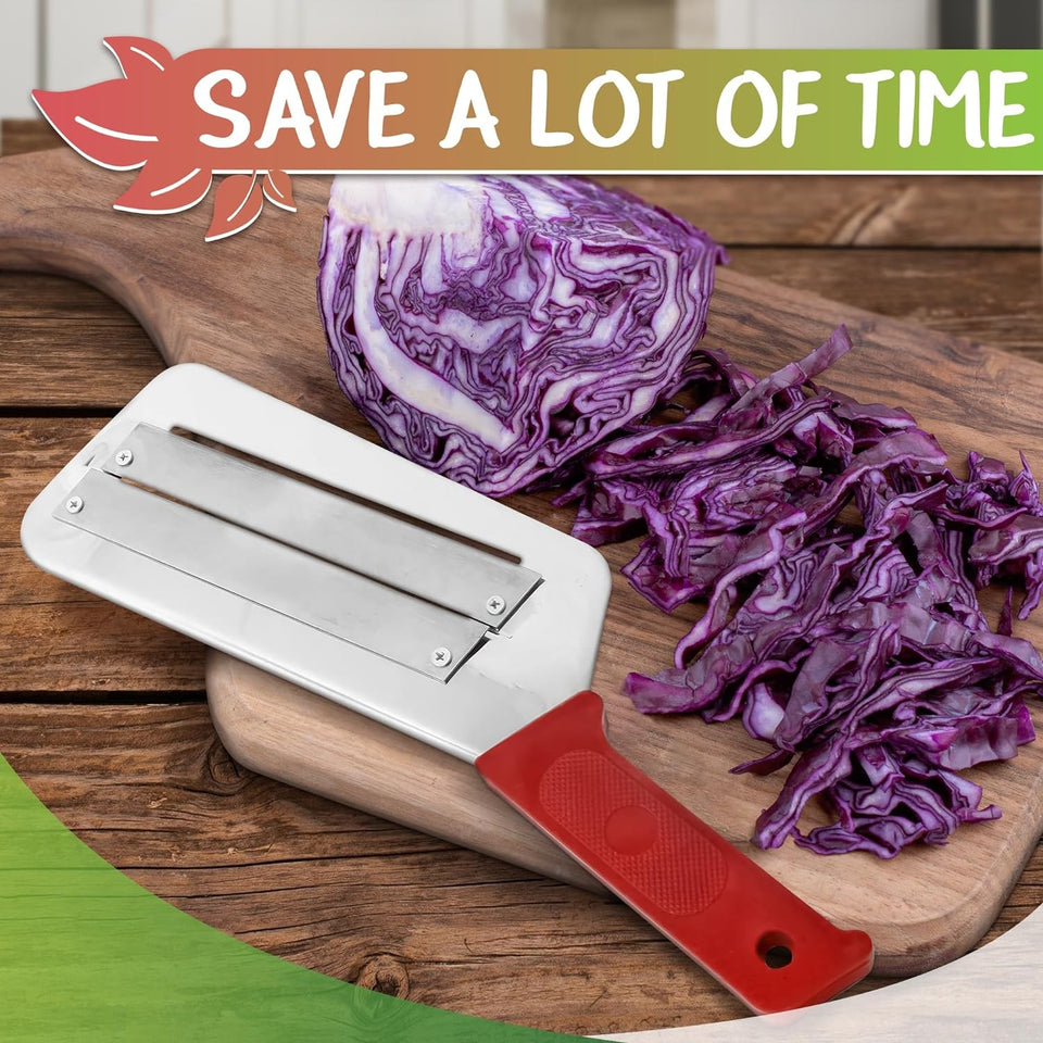 Ziloty Cabbage Shredder Kitchen Grater Slicer - Stainless Steel Shredder Knife Fruit Chopper