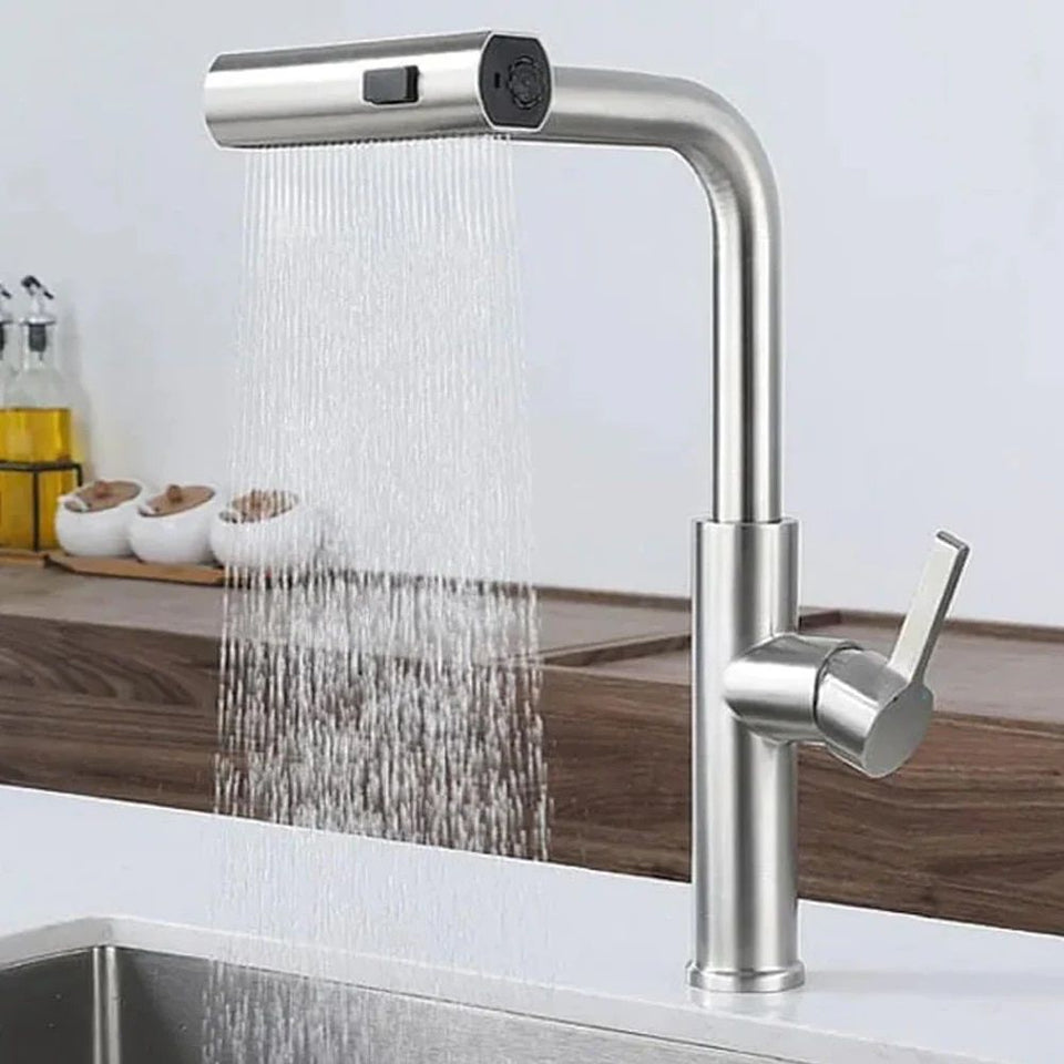 Ziloty Waterfall Kitchen Faucet, Stainless Steel Kitchen Faucet