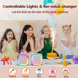 Ziloty Karaoke Machine for Kids Adults with Wireless Mics Portable Bluetooth Speaker & Dynamic Lights Birthday Gift for Girls, Boys & Toddlers