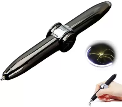Ziloty Creative Fidget Hand Spinner Ballpoint Pen with LED Light Multi-function Pen