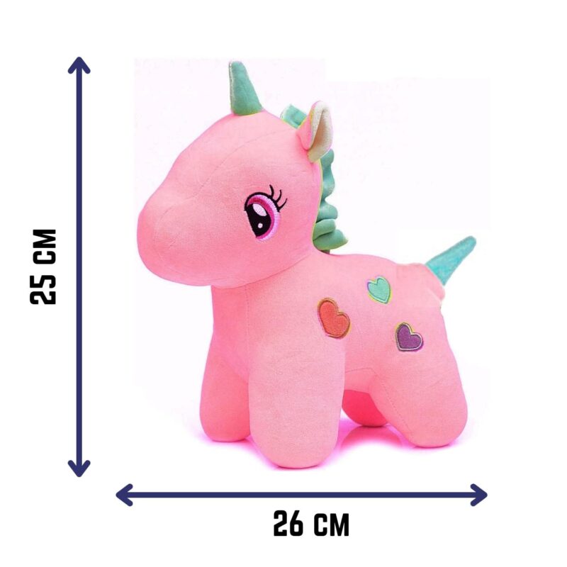 Ziloty Sitting Unicorn Horse Soft Toys for Kids for Boys, Girls Baby Kids and Children | Unicorn Stuffed Toys for Kids (25CM, Sitting Unicorn, Pink) - Image 7