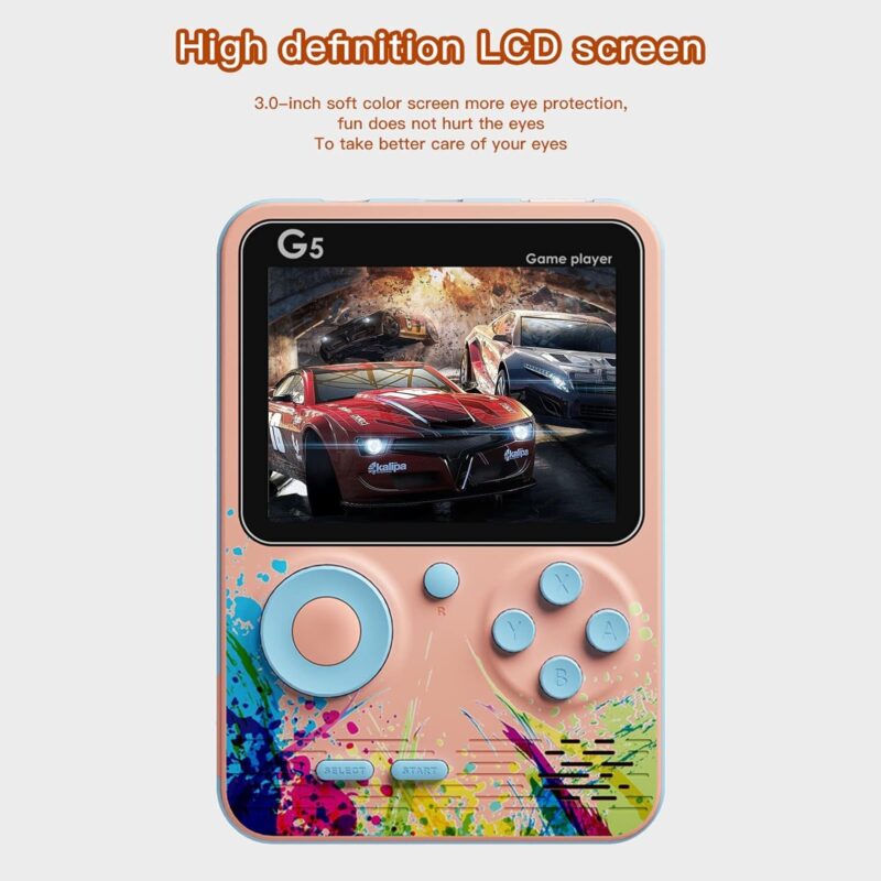 Ziloty Sup Game Box 500in1 with 2 Player Support Video Games for Kids G5 Handheld ni Video Games for TV Gang for Kids, Rechargeable 8 Bit Classic - Image 7