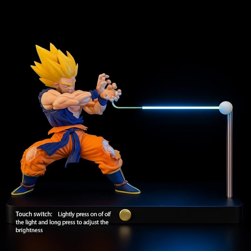 Zilotyshopping 3D Anime Hero LED Night Light – Rechargeable Magnetic Action Lamp with Energy Blast Effect, Power Pose Table Decor for Kids - Image 5