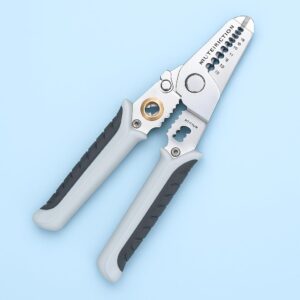 Zilotyshopping Heavy Duty 6-in-1 Wire Cutter Stripper Hand Tools for Electricians – Multi-Function Pliers for Cutting, Stripping, Crimping, and Winding
