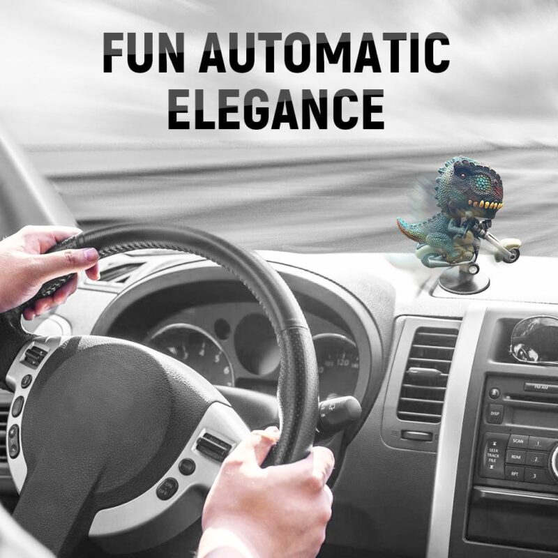 Zilotyshopping Tyrannosaurus Rex Car Dashboard Decoration Items Drifting T Rex Car Dashboard Decor Motorcycle Dinosaur Accessory Car Gadgets Latest 2025 Trendy Interior Car Model Gift for Cars, Bikes & SUVs - Image 3