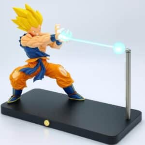Zilotyshopping 3D Anime Hero LED Night Light – Rechargeable Magnetic Action Lamp with Energy Blast Effect, Power Pose Table Decor for Kids