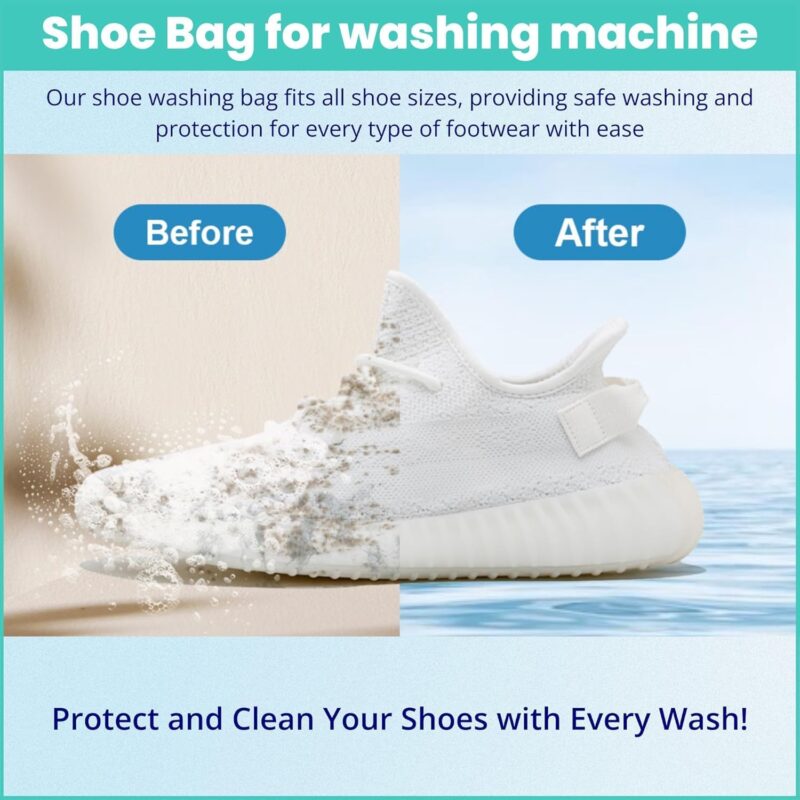 Zilotyshopping Reusable Shoe Washing Bag for Laundry - Multicolour - Image 4