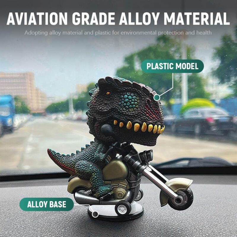 Zilotyshopping Tyrannosaurus Rex Car Dashboard Decoration Items Drifting T Rex Car Dashboard Decor Motorcycle Dinosaur Accessory Car Gadgets Latest 2025 Trendy Interior Car Model Gift for Cars, Bikes & SUVs - Image 5