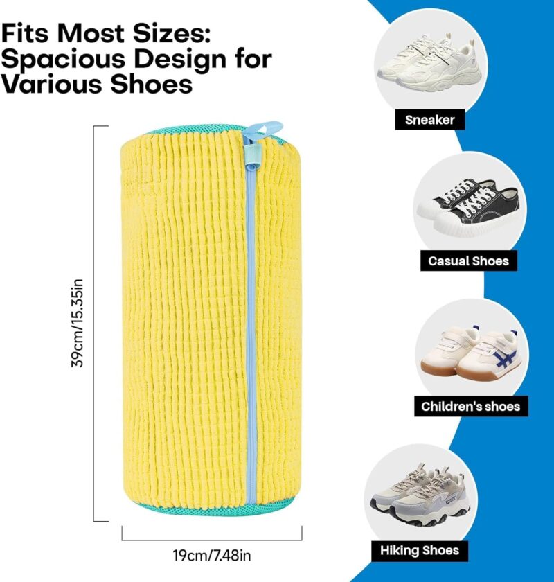 Zilotyshopping Reusable Shoe Washing Bag for Laundry - Multicolour - Image 3
