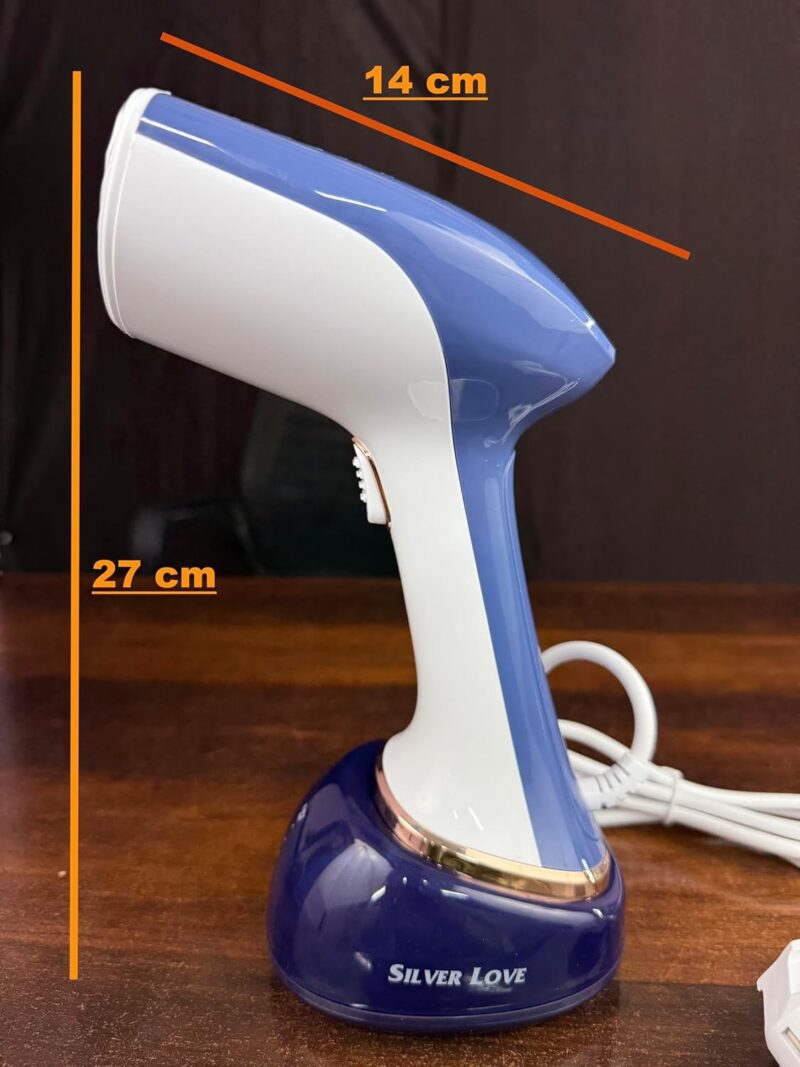 Zilotyshopping handheld garment steamer for clothes, 360ml tank, Measuring cup & Brush, Vertical & Horizontal Steam iron for clothes, 38s Fast heating 1500 Watt Portable Steam press, 1 year Warranty - Image 3