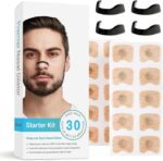 Zilotyshopping 30 PCS Nose Magnet for Breathing, Breathing Magnetic Nasal Strips, Nose Breathing Aids Breathing, Nose Breathing Strips,for Men & Women Home, Hotel,Travel, Business Trip and Car