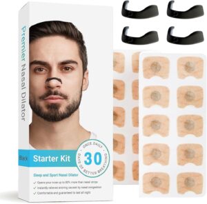 Zilotyshopping 30 PCS Nose Magnet for Breathing, Breathing Magnetic Nasal Strips, Nose Breathing Aids Breathing, Nose Breathing Strips,for Men & Women Home, Hotel,Travel, Business Trip and Car