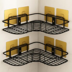 Zilotyshopping Wall-Mounted Stainless Steel Shelf with Towel Holder & Hooks – Chrome Finish Bathroom Organizer for Home & Hotel Use (2Pcs Corner)