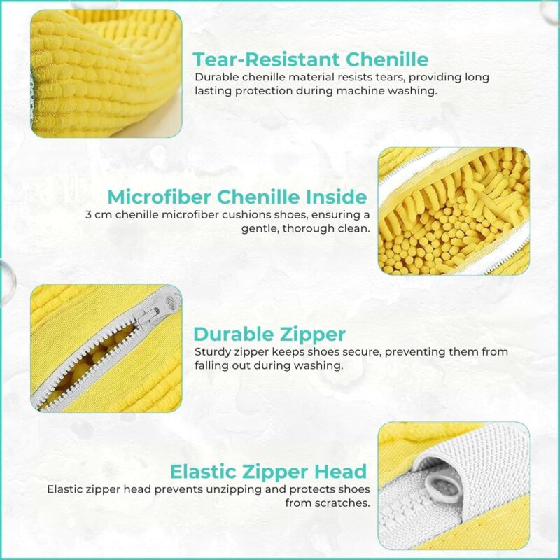 Zilotyshopping Reusable Shoe Washing Bag for Laundry - Multicolour - Image 8
