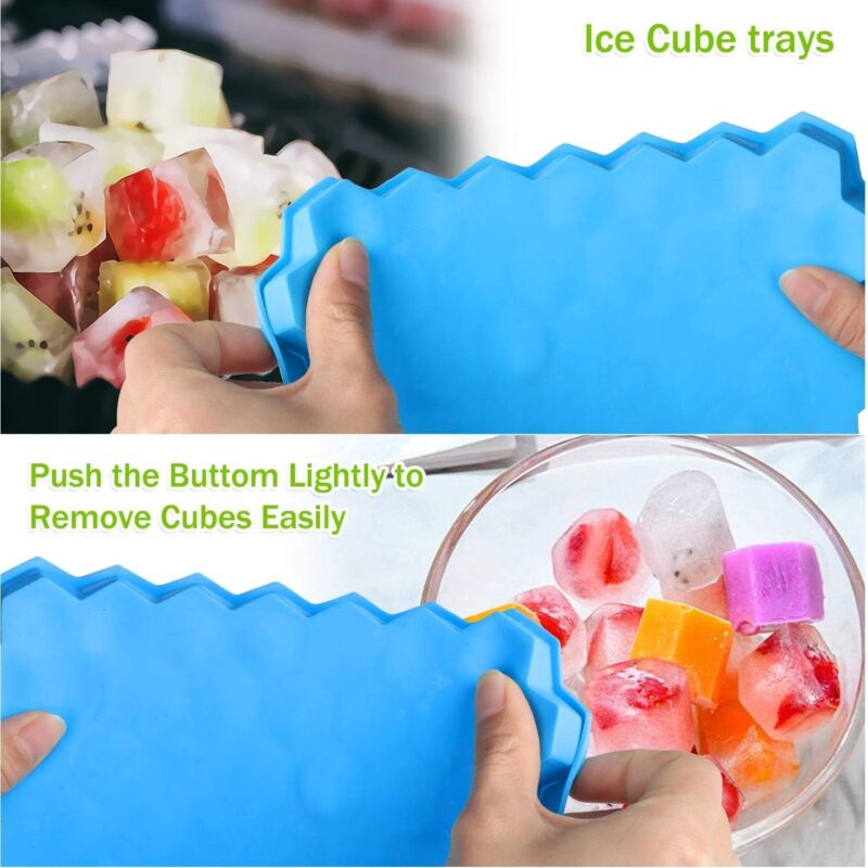 Zilotyshopping HONEYCOM Silicone Ice Cube Molds, Flexible 37 Ice Trays BPA Free, for Whiskey Cocktail, Stackable and Safe Ice Cube Small Cubes Fridge Bar Soft Tray (Honeycom Pack of 1) - Image 4