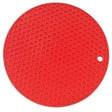 Zilotyshopping Round Silicone Hot Mat – Heat-Resistant Non-Slip Trivet for Kitchen & Dining