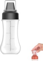 Zilotyshopping 5 Hole Squeeze Sauce Bottle (280ML) – Multi-Nozzle Dispensing Bottle for Ketchup, Mayo, Chocolate Syrup & Dressings