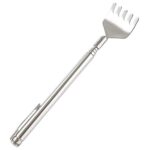 Zilotyshopping Stainless Steel Back Scratcher – Extendable Telescopic Body Massager & Itch Relief Tool | Portable, Durable & Comfortable Grip