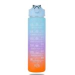 Zilotyshopping 900 ml Motivational Water Bottle with Straw & Time Marker – BPA-Free Reusable Hydration Bottle