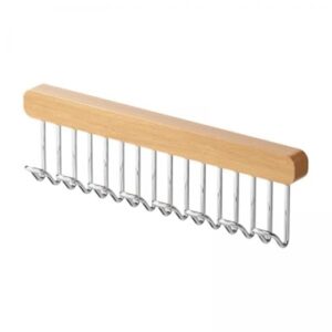 Zilotyshopping 8 Hooks Wooden Multi-Use Hanger | Wall-Mounted Wooden Rack for Keys, Clothes, Bags & Accessories