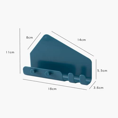 Zilotyshopping 4 Hook Mobile Charging Stand – Wall Mounted Phone Holder with Hooks for Charging & Storage | Space Saving, Durable & Easy Install - Image 3