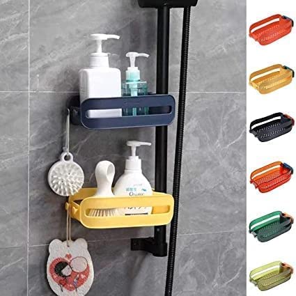 Zilotyshopping Plastic Faucet Drain Basket – Hanging Sink Strainer Organizer for Sponge, Soap & Kitchen Accessories | Quick Drain Design - Image 2