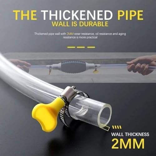 Zilotyshopping Oil Transfer Gadget with 2 Meter Pipe – Manual Liquid Transfer Pump for Oil, Fuel & Water | Easy Flow, Durable & Spill Free Design - Image 3