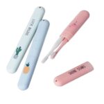 Zilotyshopping 3 Pcs Printed Toothbrush Covers – Portable Hygienic Toothbrush Caps for Travel & Daily Protection | Dustproof Brush Head Case