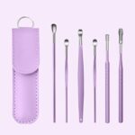 Zilotyshopping 6 Pc Ear Cleaning Tools Set – Stainless Steel Ear Pick Kit for Safe Earwax Removal | Reusable, Durable & Easy Grip Design