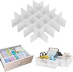 Zilotyshopping Drawer Divider 8 Pcs Set – Adjustable Drawer Organizer Strips for Clothes, Socks, Kitchen Tools & Office Storage