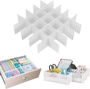 Zilotyshopping Drawer Divider 8 Pcs Set – Adjustable Drawer Organizer Strips for Clothes, Socks, Kitchen Tools & Office Storage