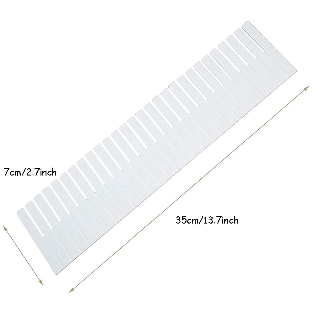 Zilotyshopping Drawer Divider 8 Pcs Set – Adjustable Drawer Organizer Strips for Clothes, Socks, Kitchen Tools & Office Storage - Image 2
