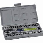Zilotyshopping 40-Piece Socket Tool Kit with Ratchet & Accessories – Complete SAE & Metric Socket Wrench Set