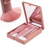 Zilotyshopping 5 Pcs Makeup Brush Set – Soft Bristle Cosmetic Brushes for Foundation, Powder, Blush & Eyeshadow | Smooth Application, Durable & Travel Friendly