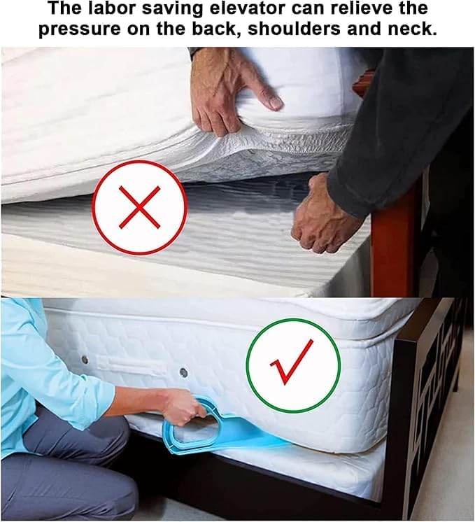 Zilotyshopping 38 cm Bedsheet Mattress Lifter – Ergonomic Mattress Lift Tool for Easy Sheet Changing & Bed Making | Heavy Duty Bed Helper - Image 5