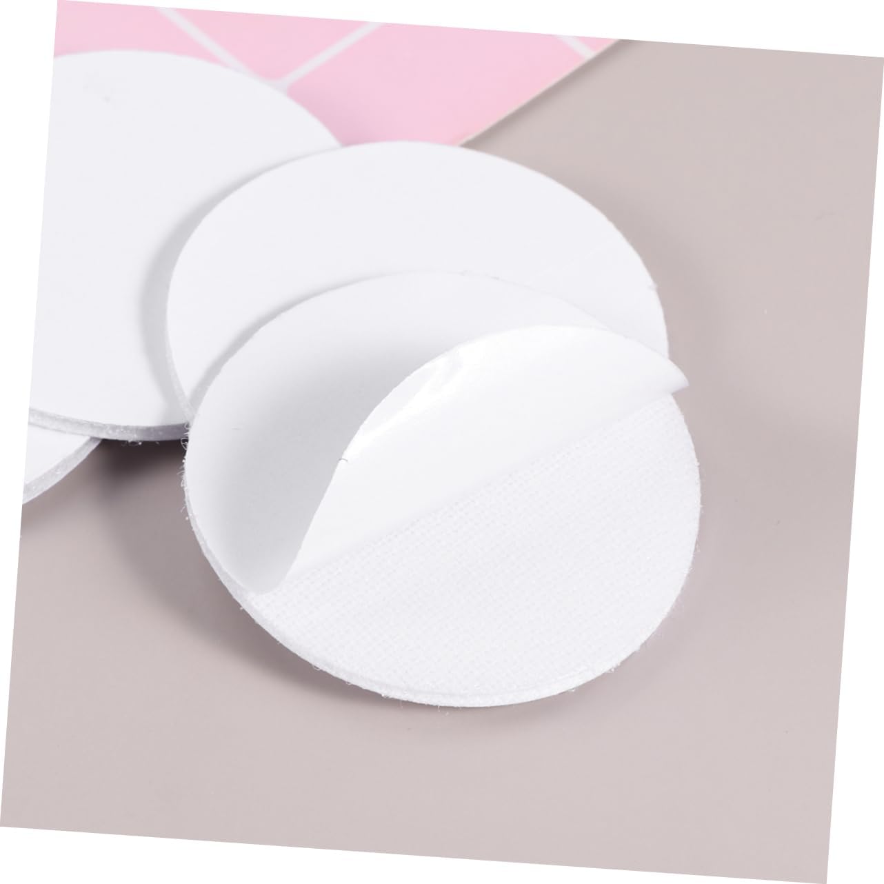 Zilotyshopping 5 Pcs Round Self Adhesive Velcro – Strong Stick Hook & Loop Fastener Pads for Wall, Home & Office Use | Reusable, Durable & Easy Install