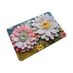 Zilotyshopping Multi Flower Printed Non-Slip Floor Mat – Soft Absorbent Mat for Bathroom, Kitchen & Home